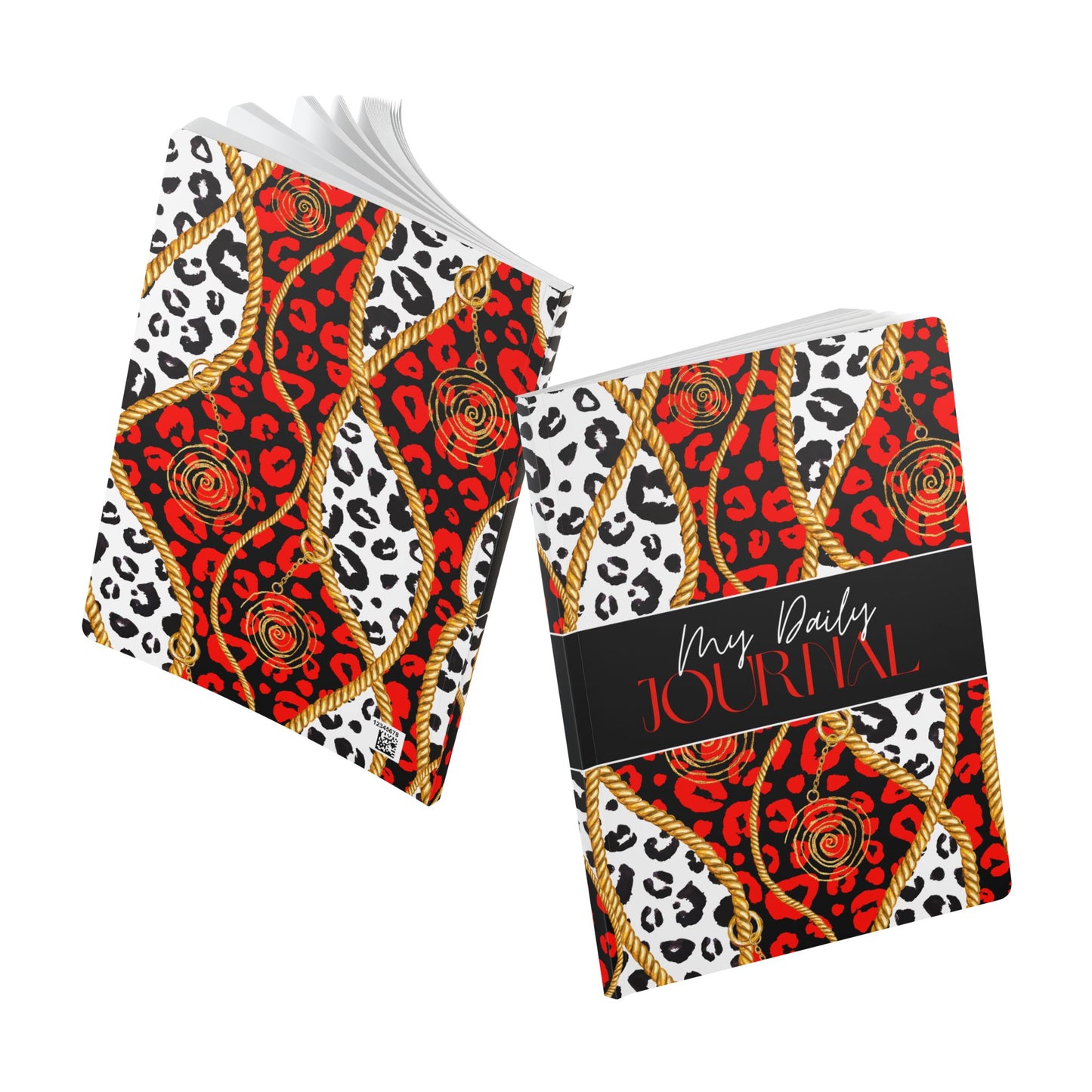 Chic Softcover Journal for Daily Reflections, Stylish Notebook, Perfect Gift for Creatives, Notepad for Dreamers, Diary with Inside Prints