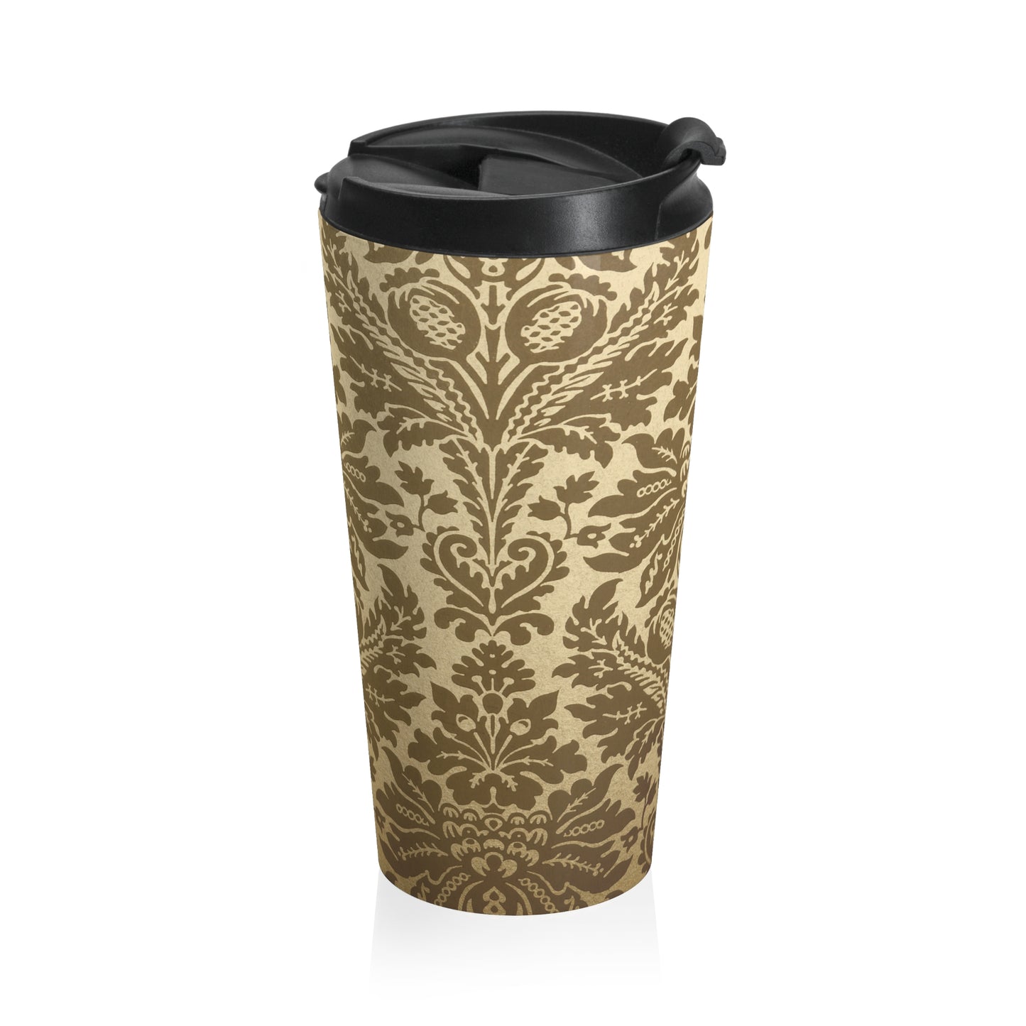 Elegant Floral Stainless Steel Travel Mug, Coffee Cup for Commuters, Eco-Friendly Drinkware, Perfect Gift for Travelers, Home Decor