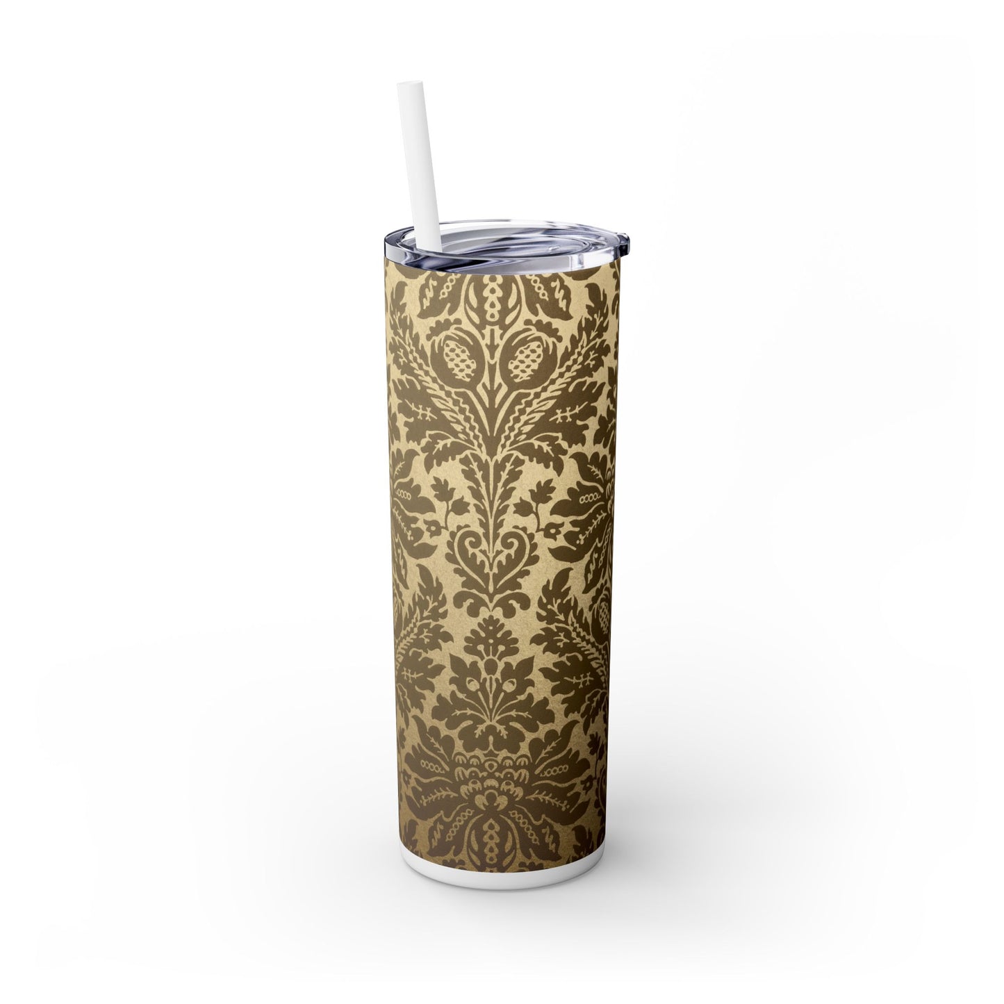 Elegant Vintage Skinny Tumbler with Straw, 20oz, Insulated Drinkware for Special Occasions, Home Office Accessory, Gift Idea, Travel [...]