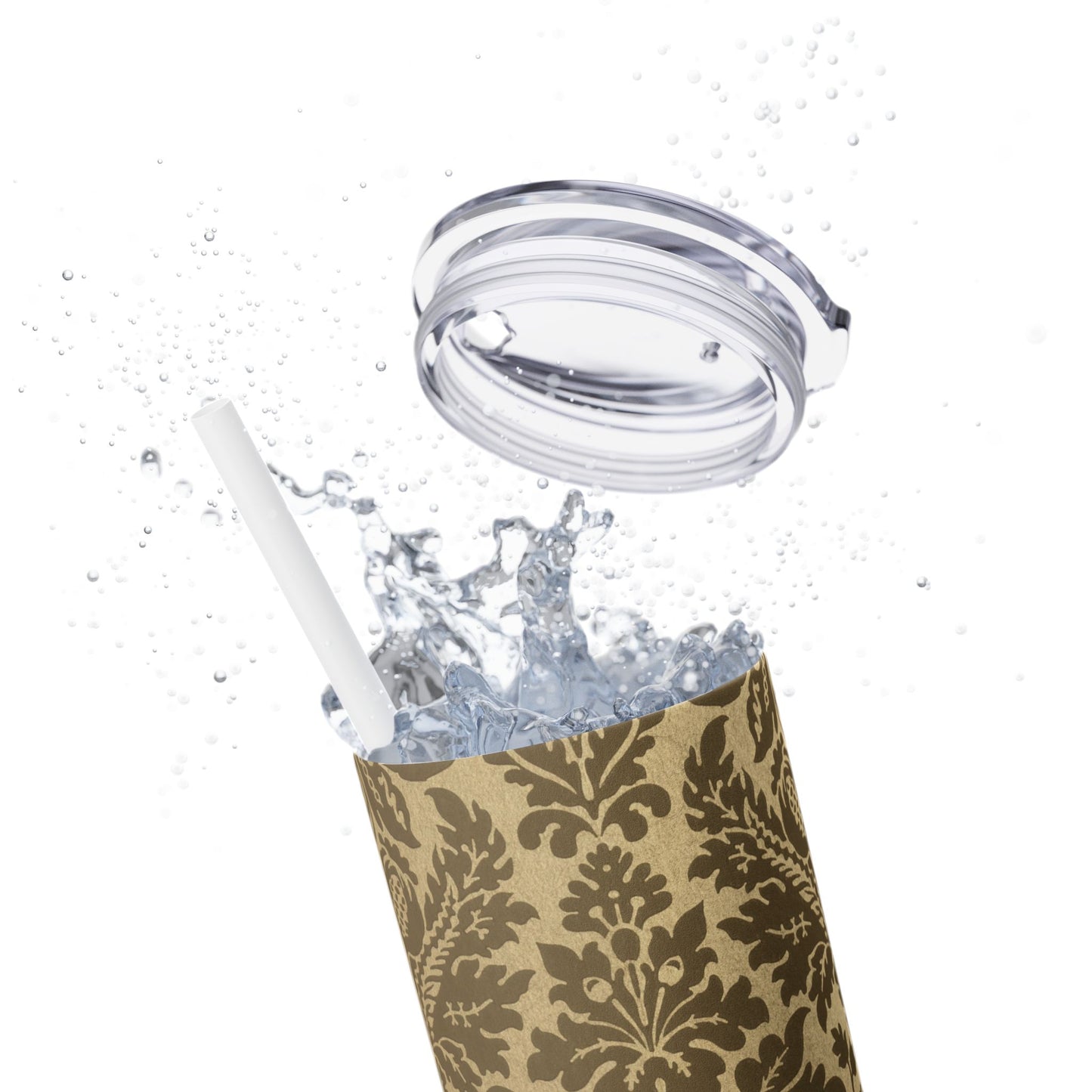 Elegant Vintage Skinny Tumbler with Straw, 20oz, Insulated Drinkware for Special Occasions, Home Office Accessory, Gift Idea, Travel [...]