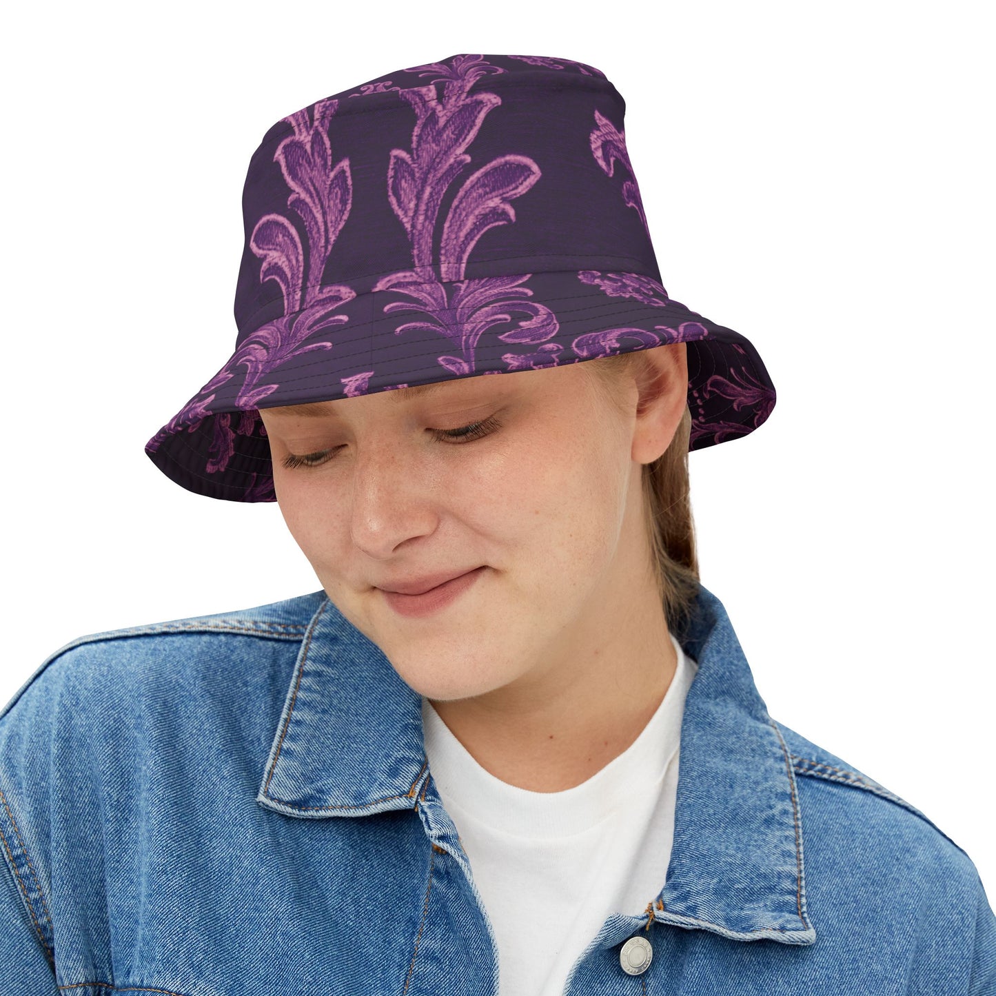 Chic Floral Bucket Hat, Summer Sun Hat, Trendy AOP Hat, Beach Accessory, Gift for Her, Festival Fashion Headwear