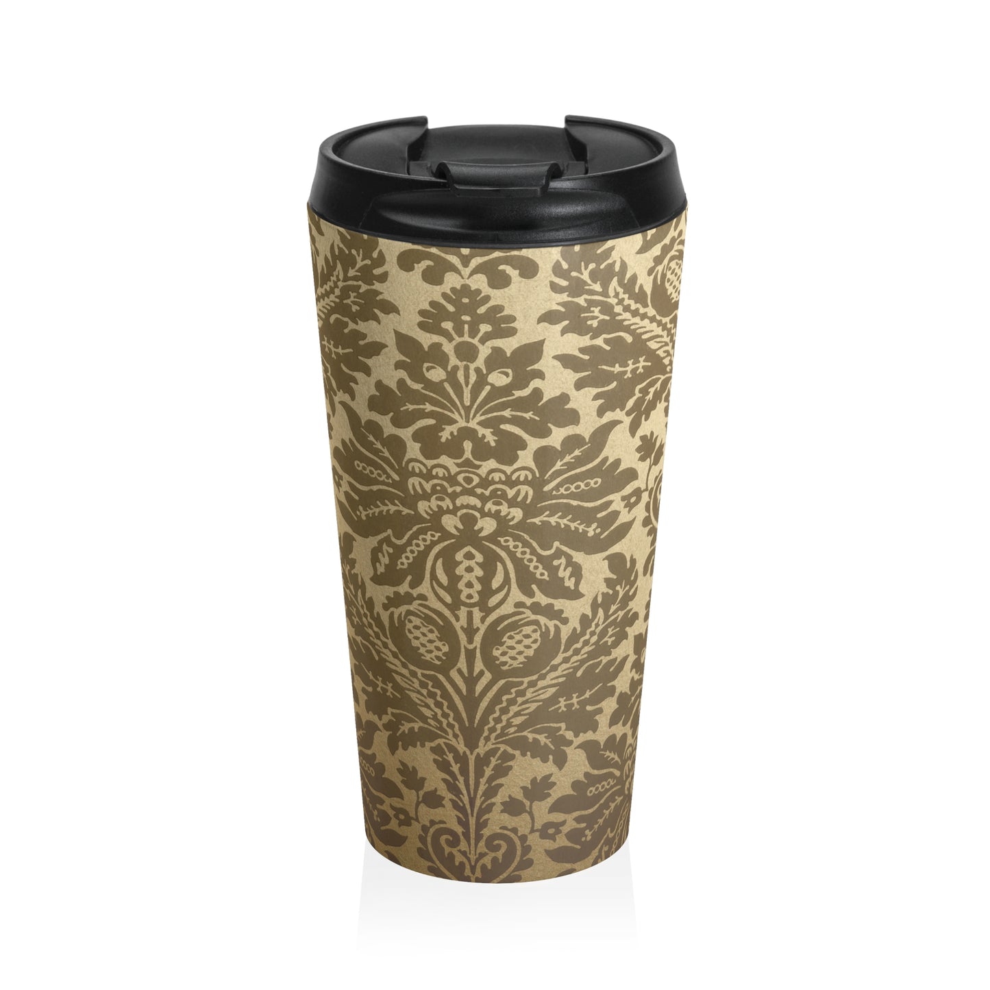 Elegant Floral Stainless Steel Travel Mug, Coffee Cup for Commuters, Eco-Friendly Drinkware, Perfect Gift for Travelers, Home Decor