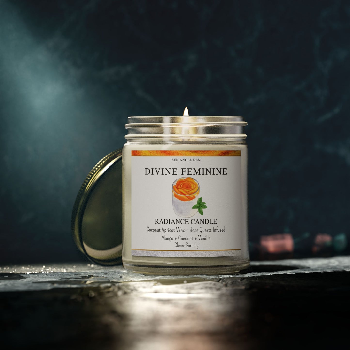 Scented Candles, Coconut Apricot Wax (4oz, 9oz)