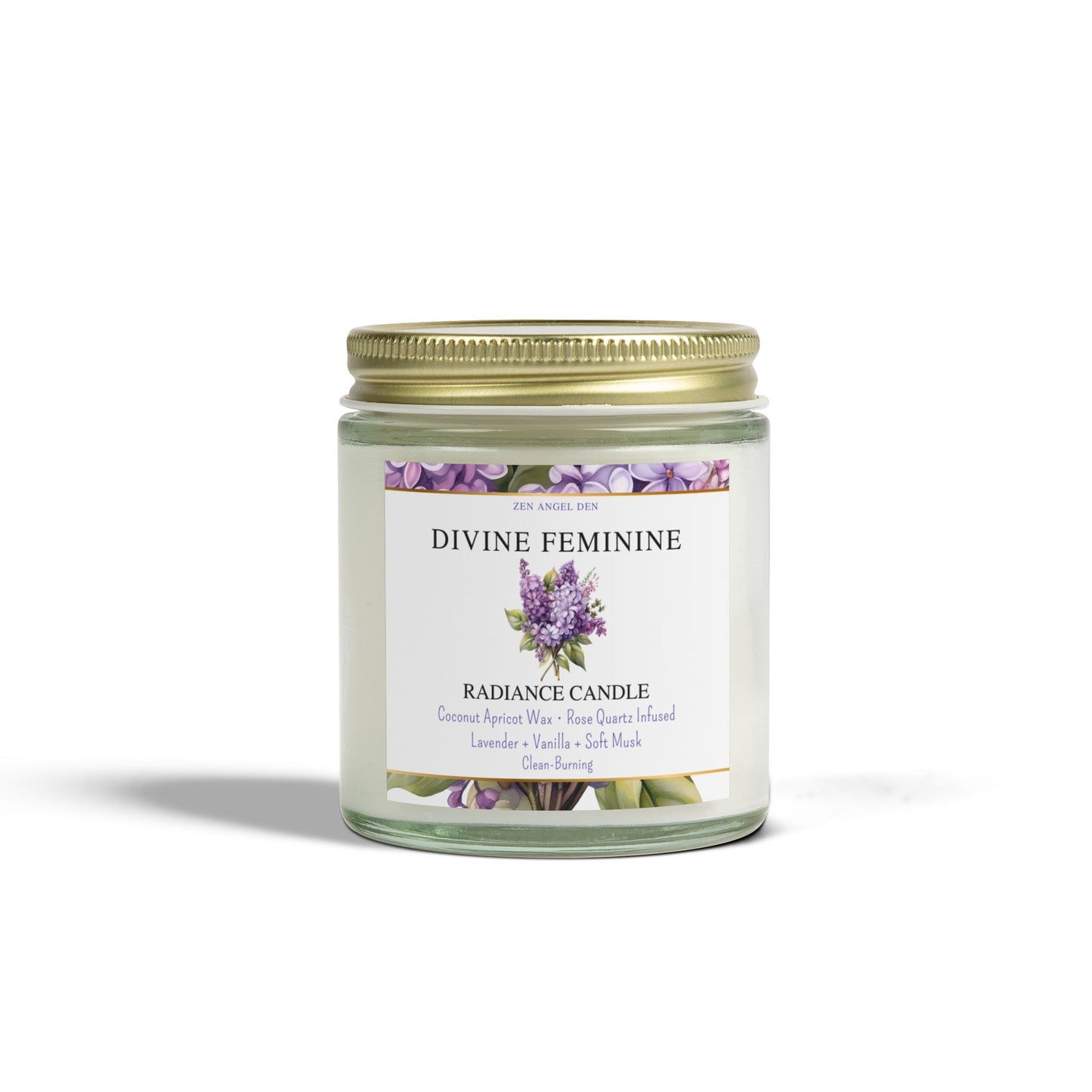 Radiance Candle Collection - Divine Feminine, Aromatherapy Candle, Eco-Friendly Wax, Lavender Vanilla, Home Decor, Gift for Her, Relaxation