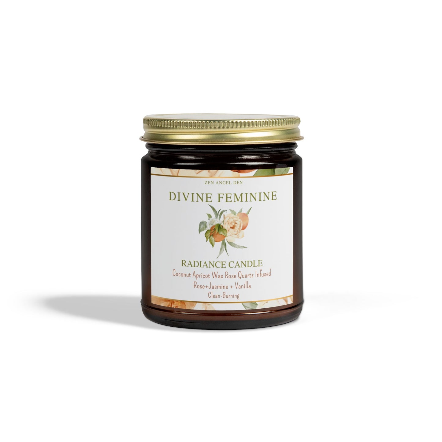 Divine Feminine Scented Candles - Coconut Apricot Wax, Radiance Candle for Relaxation, Gift for Her, Aromatherapy, Home Decor