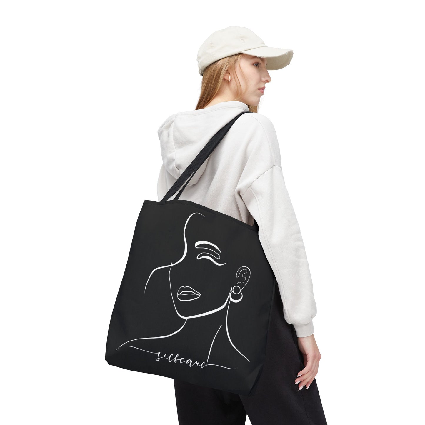 Stylish Self-Care Tote Bag, Minimalist Fashion Accessory, Gift for Her, Everyday Use, Self-Love Inspirational Bag
