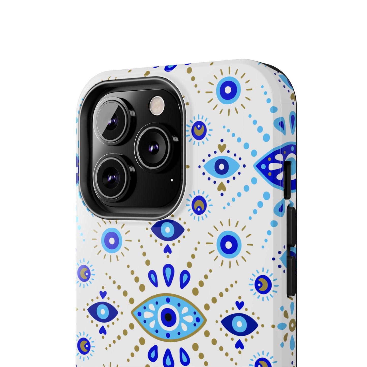 Blue Eye Pattern Tough Phone Cases, Durable Phone Cover, Bohemian Style, Unique Gift, Protective Tech Accessory
