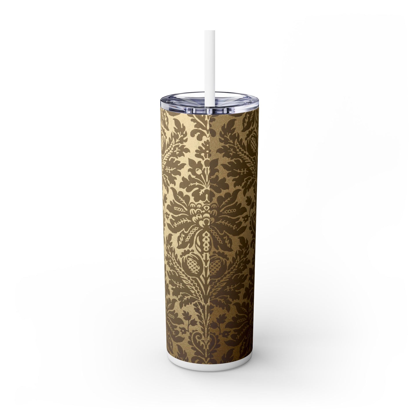 Elegant Vintage Skinny Tumbler with Straw, 20oz, Insulated Drinkware for Special Occasions, Home Office Accessory, Gift Idea, Travel [...]