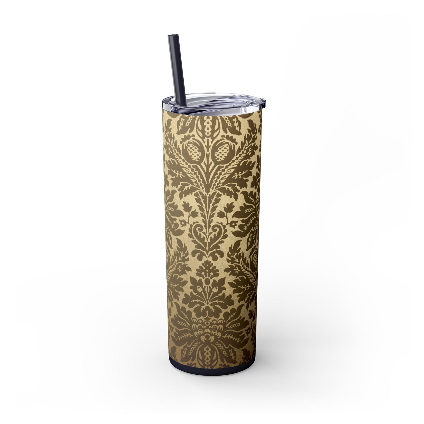 Elegant Vintage Skinny Tumbler with Straw, 20oz, Insulated Drinkware for Special Occasions, Home Office Accessory, Gift Idea, Travel [...]
