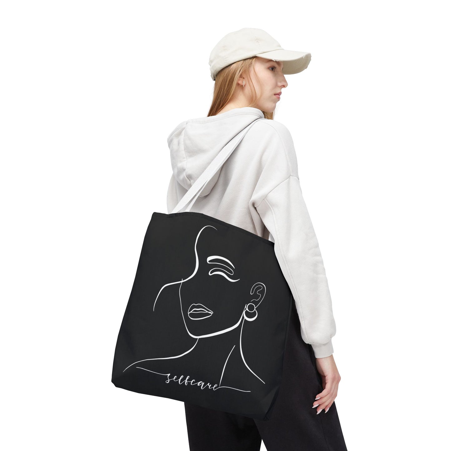 Stylish Self-Care Tote Bag, Minimalist Fashion Accessory, Gift for Her, Everyday Use, Self-Love Inspirational Bag