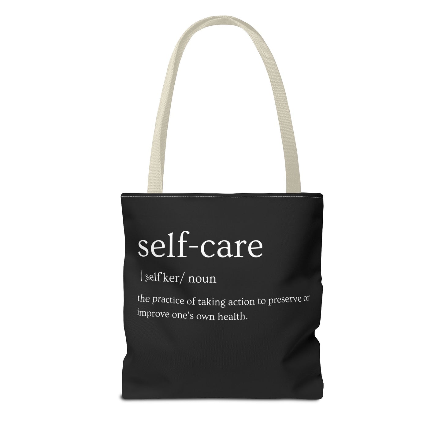 Stylish Self-Care Tote Bag, Minimalist Fashion Accessory, Gift for Her, Everyday Use, Self-Love Inspirational Bag