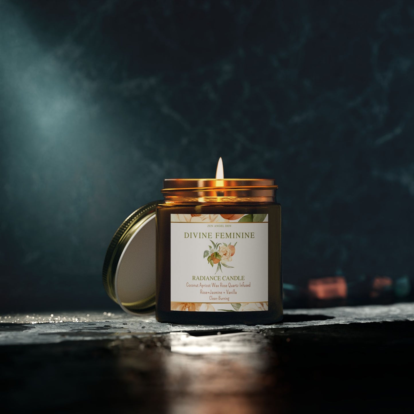 Divine Feminine Scented Candles - Coconut Apricot Wax, Radiance Candle for Relaxation, Gift for Her, Aromatherapy, Home Decor