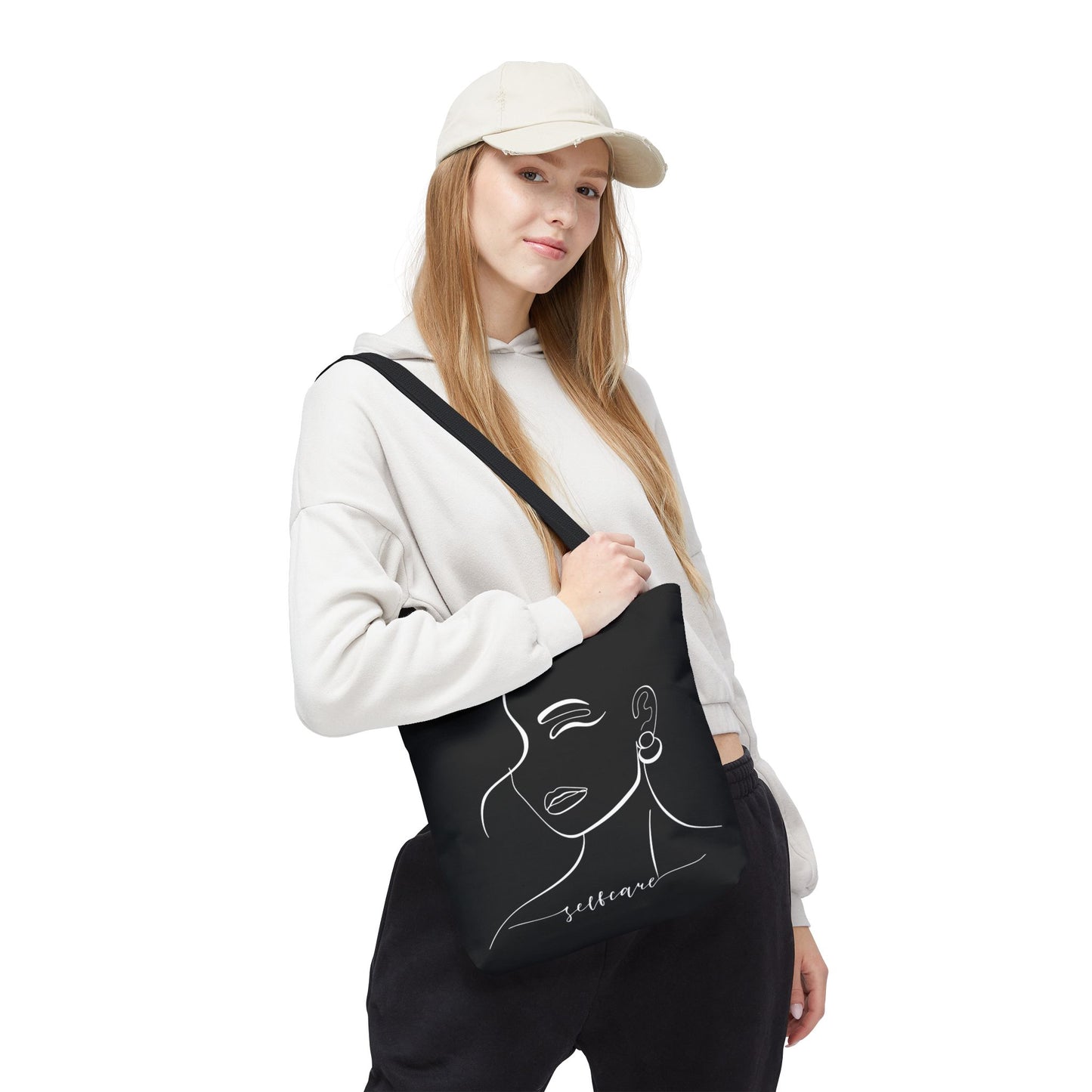Stylish Self-Care Tote Bag, Minimalist Fashion Accessory, Gift for Her, Everyday Use, Self-Love Inspirational Bag