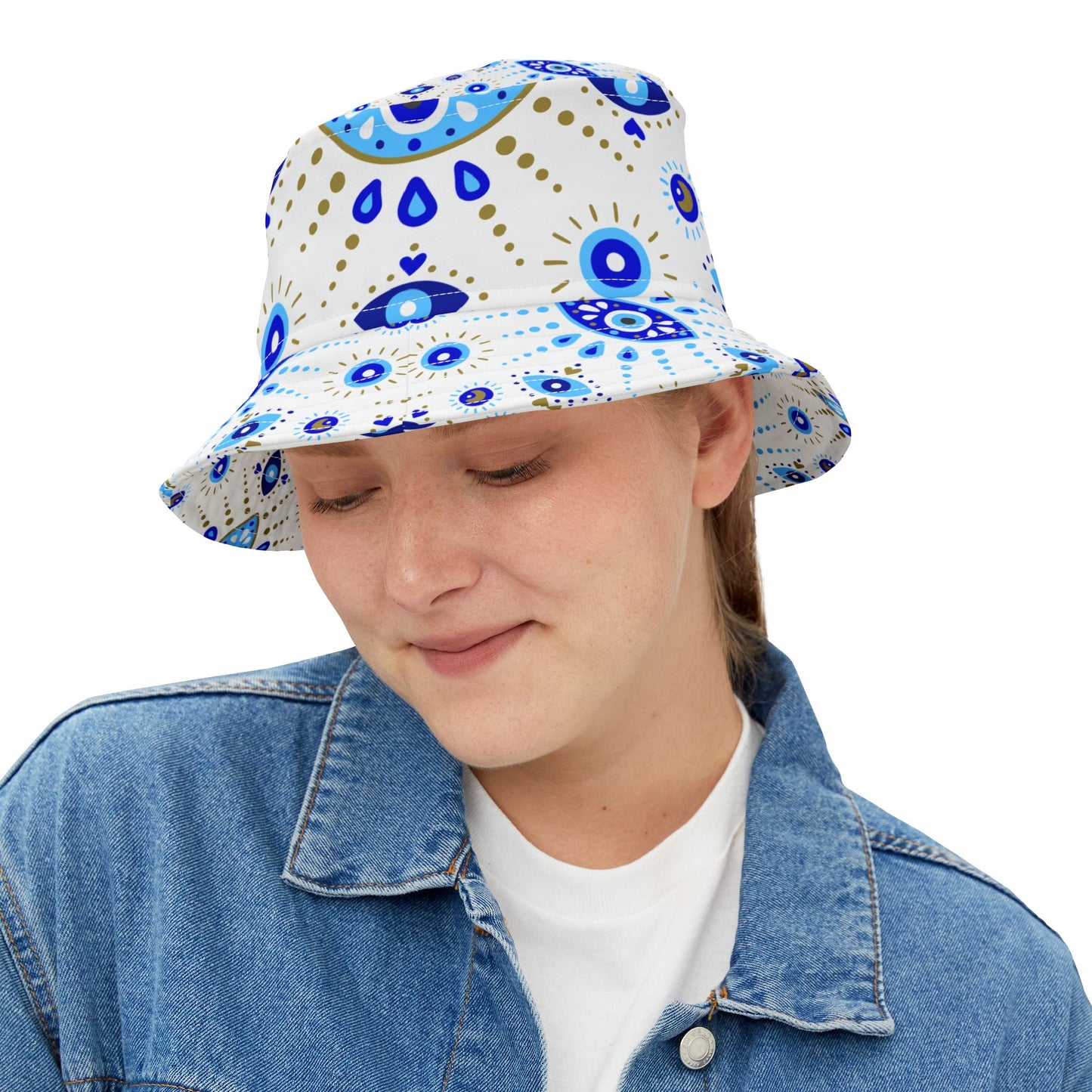 Bohemian Pattern Bucket Hat - Trendy Sun Hat, Festival Wear, Beach Accessory, Summer Fashion, Gift for Her