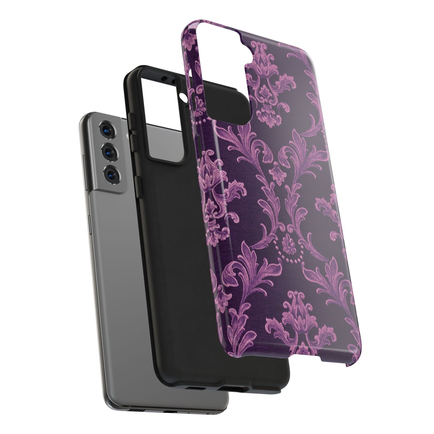 Elegant Floral Tough Phone Cases - Stylish Protection for Everyday Use, Ideal Gift for Tech Lovers, Birthday, Holiday, and Special Occasions
