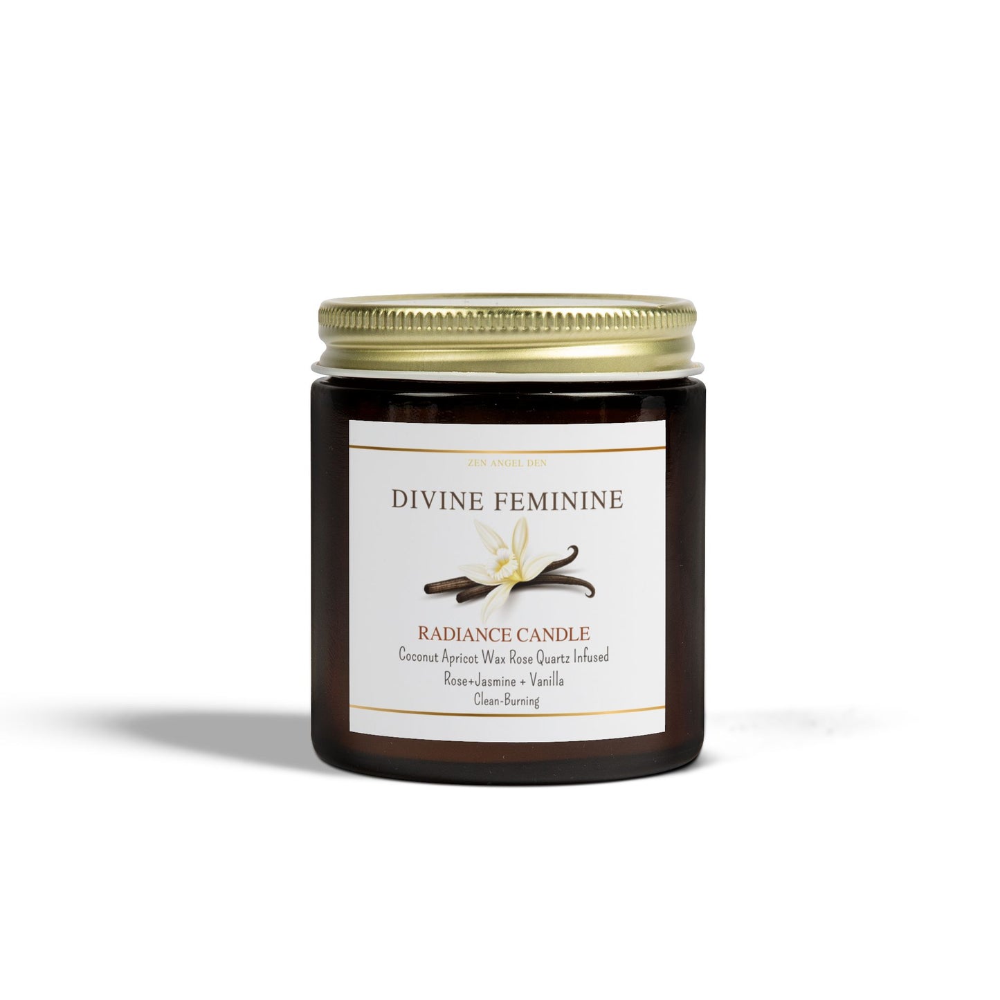 Scented Candles - Divine Feminine Vanilla Bean, Coconut Apricot Wax, Radiance Candle for Relaxation & Self-Care