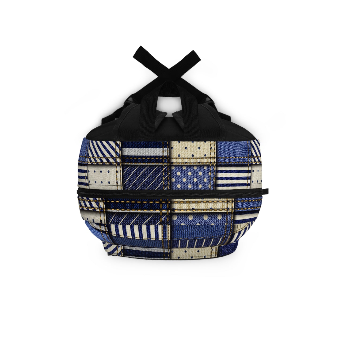 Stylish Denim Patchwork Backpack, Casual Backpack, School Bag, Fashion Statement, Travel Companion
