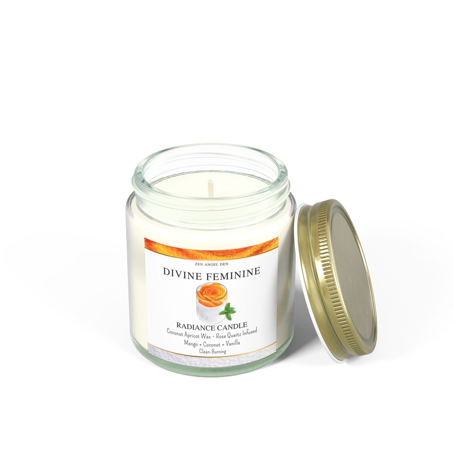 Scented Candles, Coconut Apricot Wax (4oz, 9oz)