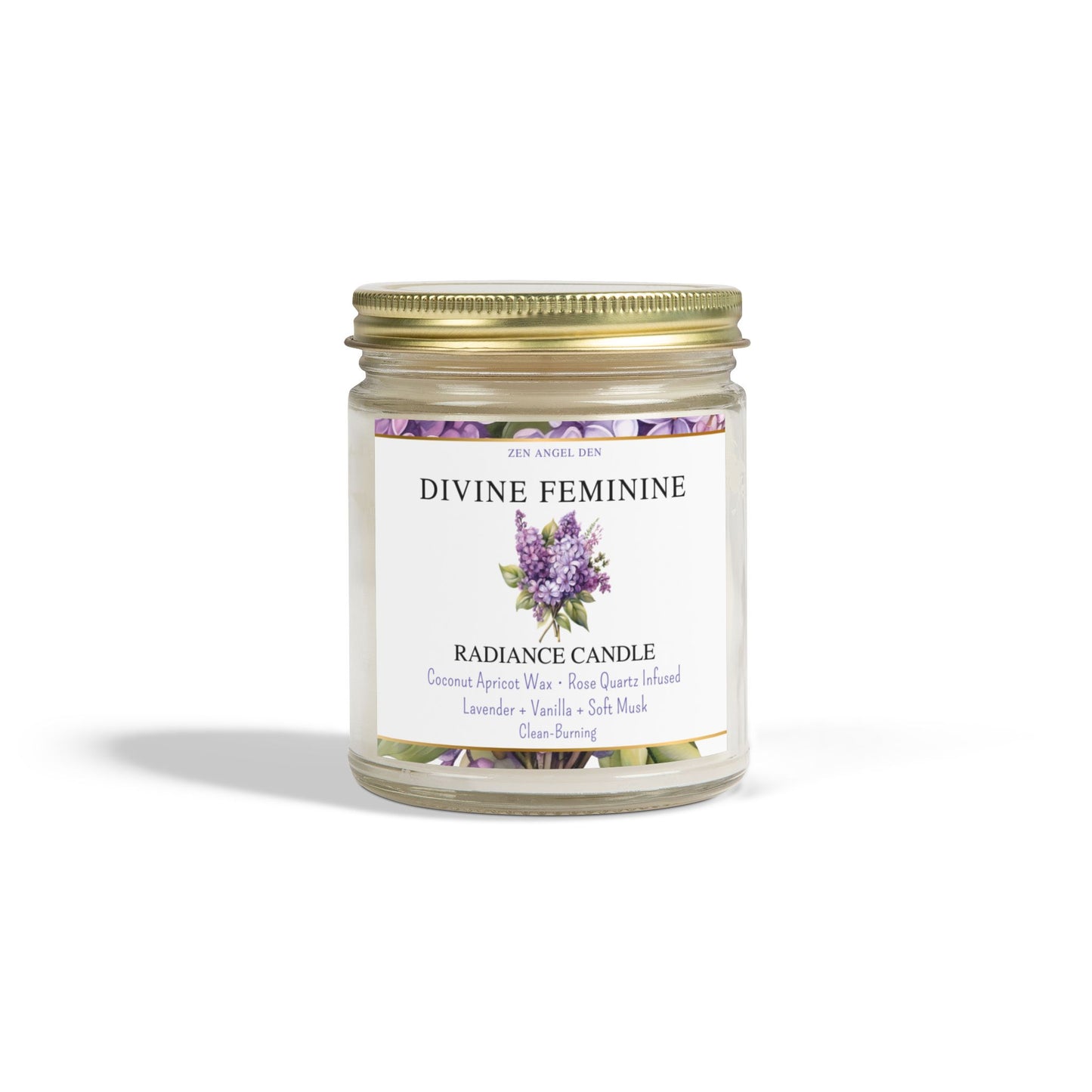 Radiance Candle Collection - Divine Feminine, Aromatherapy Candle, Eco-Friendly Wax, Lavender Vanilla, Home Decor, Gift for Her, Relaxation