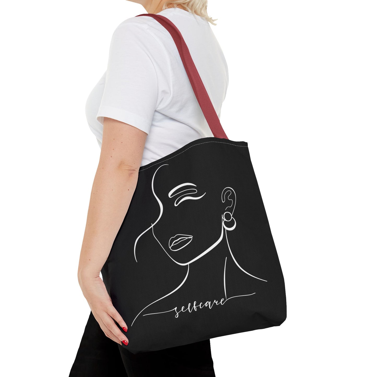 Stylish Self-Care Tote Bag, Minimalist Fashion Accessory, Gift for Her, Everyday Use, Self-Love Inspirational Bag