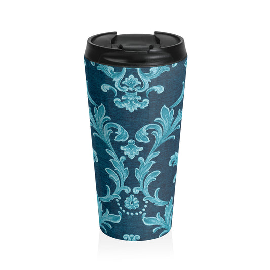 Elegant Floral Travel Mug, Insulated Coffee Cup, Eco-Friendly Drinkware, Perfect Gift for Tea Lovers, Stylish Travel Accessory