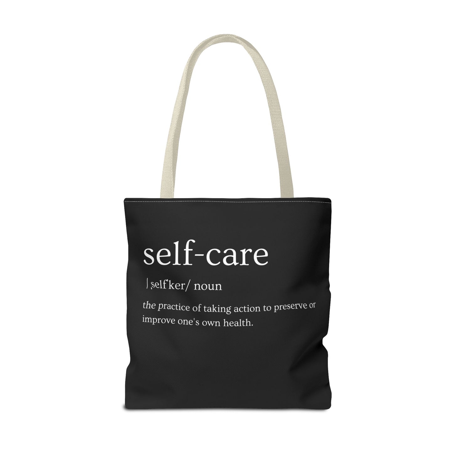 Stylish Self-Care Tote Bag, Minimalist Fashion Accessory, Gift for Her, Everyday Use, Self-Love Inspirational Bag
