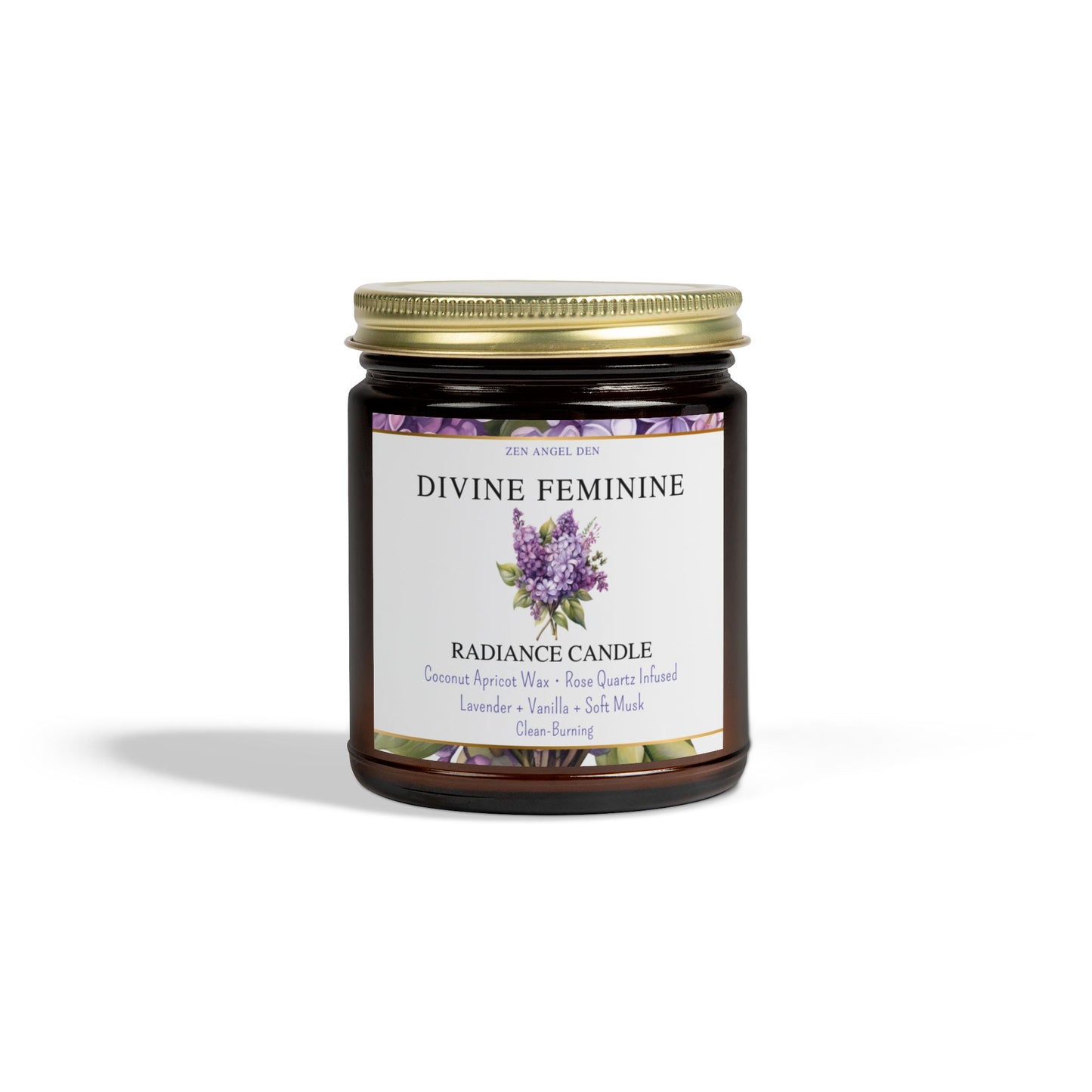 Radiance Candle Collection - Divine Feminine, Aromatherapy Candle, Eco-Friendly Wax, Lavender Vanilla, Home Decor, Gift for Her, Relaxation