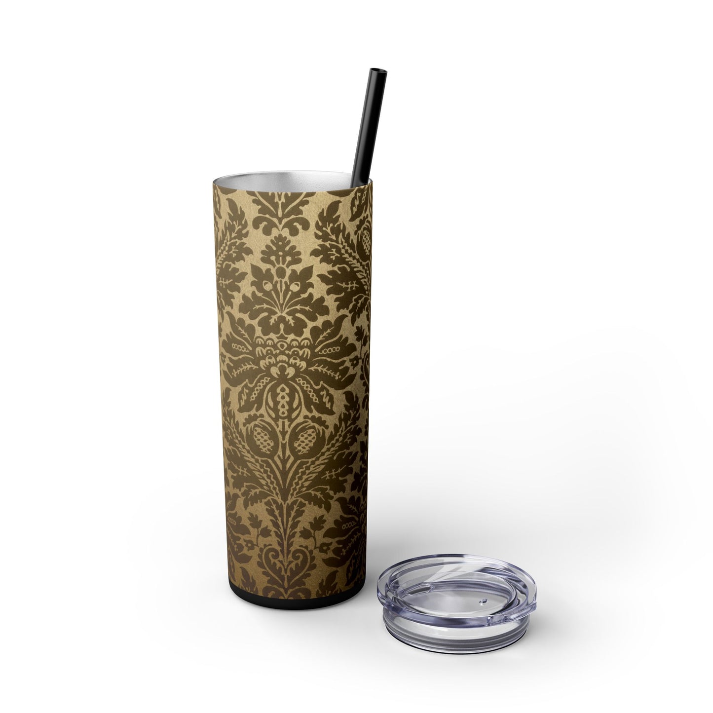 Elegant Vintage Skinny Tumbler with Straw, 20oz, Insulated Drinkware for Special Occasions, Home Office Accessory, Gift Idea, Travel [...]
