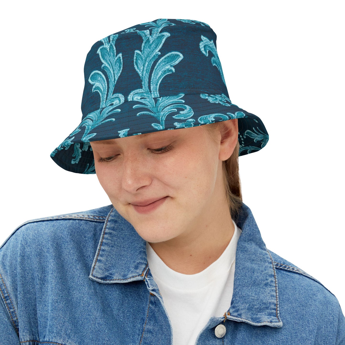 Elegant Floral Bucket Hat, Stylish Summer Hat, Unique Gift for Fashion Lovers, Trendy Accessories, Beachwear, Festival Hat