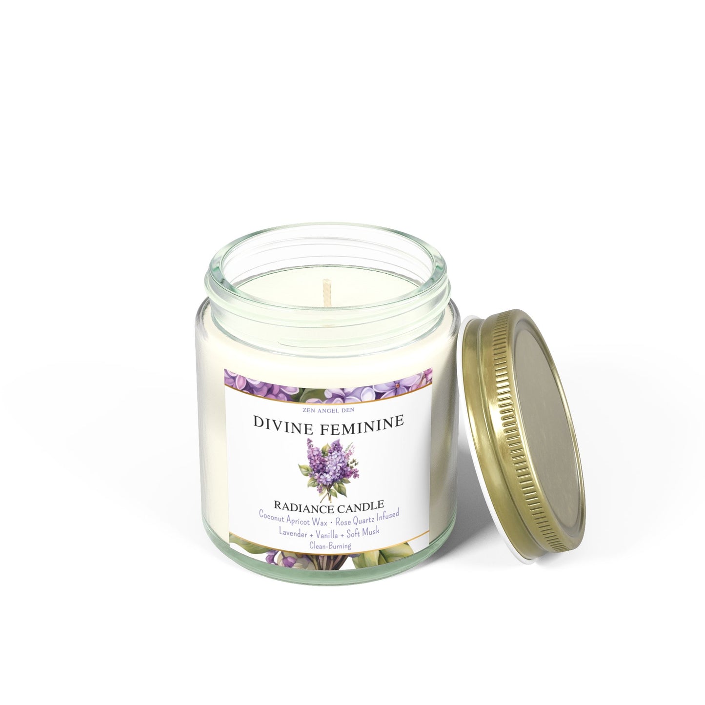 Radiance Candle Collection - Divine Feminine, Aromatherapy Candle, Eco-Friendly Wax, Lavender Vanilla, Home Decor, Gift for Her, Relaxation