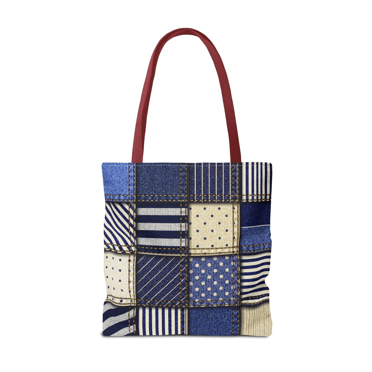 Denim Patchwork Tote Bag - Stylish Everyday Bag, Eco-Friendly Fashion, Perfect for Shopping, Beach, Travel, or Gifts