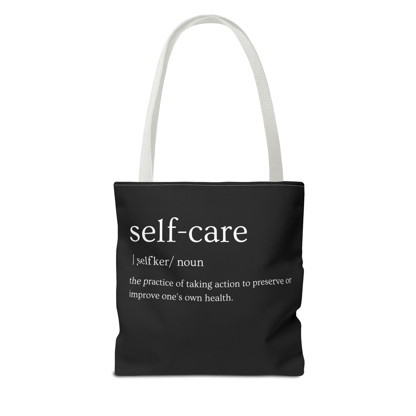 Stylish Self-Care Tote Bag, Minimalist Fashion Accessory, Gift for Her, Everyday Use, Self-Love Inspirational Bag