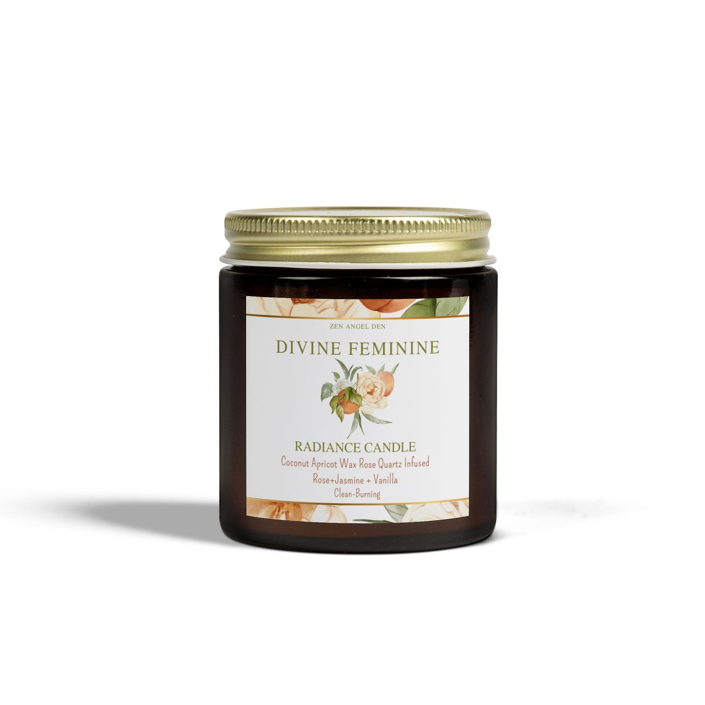 Divine Feminine Scented Candles - Coconut Apricot Wax, Radiance Candle for Relaxation, Gift for Her, Aromatherapy, Home Decor