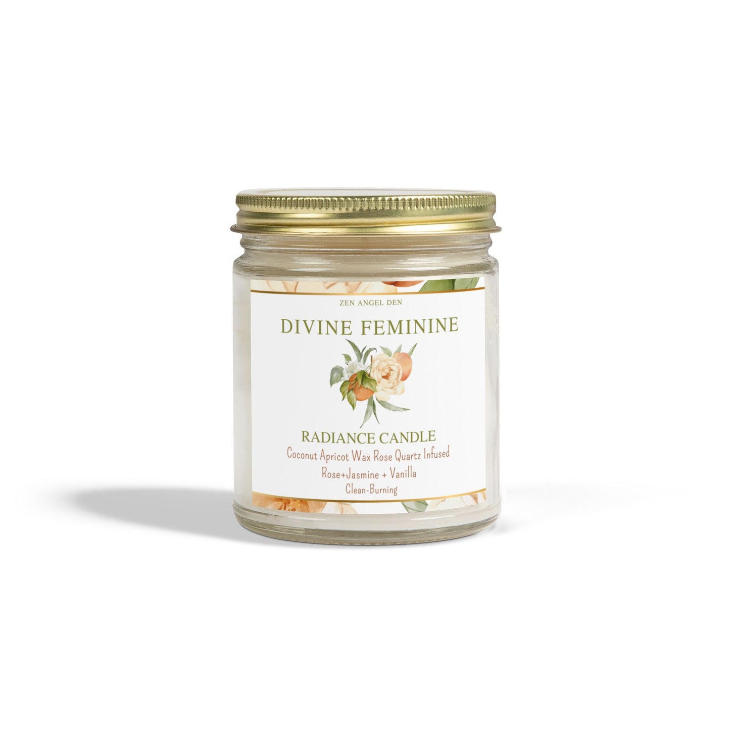 Divine Feminine Scented Candles - Coconut Apricot Wax, Radiance Candle for Relaxation, Gift for Her, Aromatherapy, Home Decor