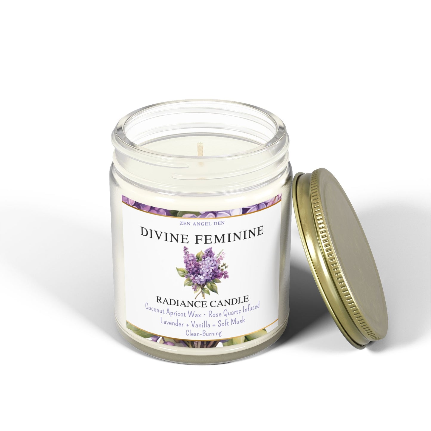 Radiance Candle Collection - Divine Feminine, Aromatherapy Candle, Eco-Friendly Wax, Lavender Vanilla, Home Decor, Gift for Her, Relaxation