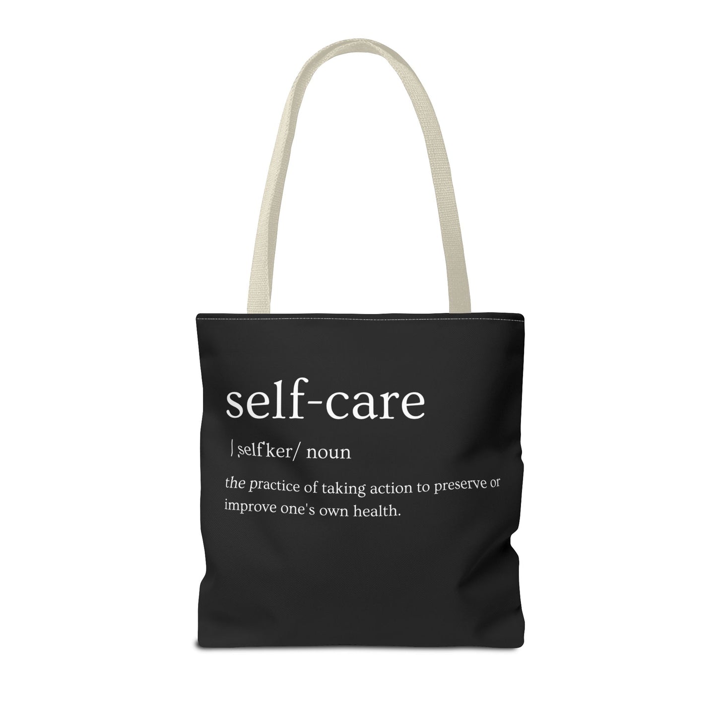 Stylish Self-Care Tote Bag, Minimalist Fashion Accessory, Gift for Her, Everyday Use, Self-Love Inspirational Bag