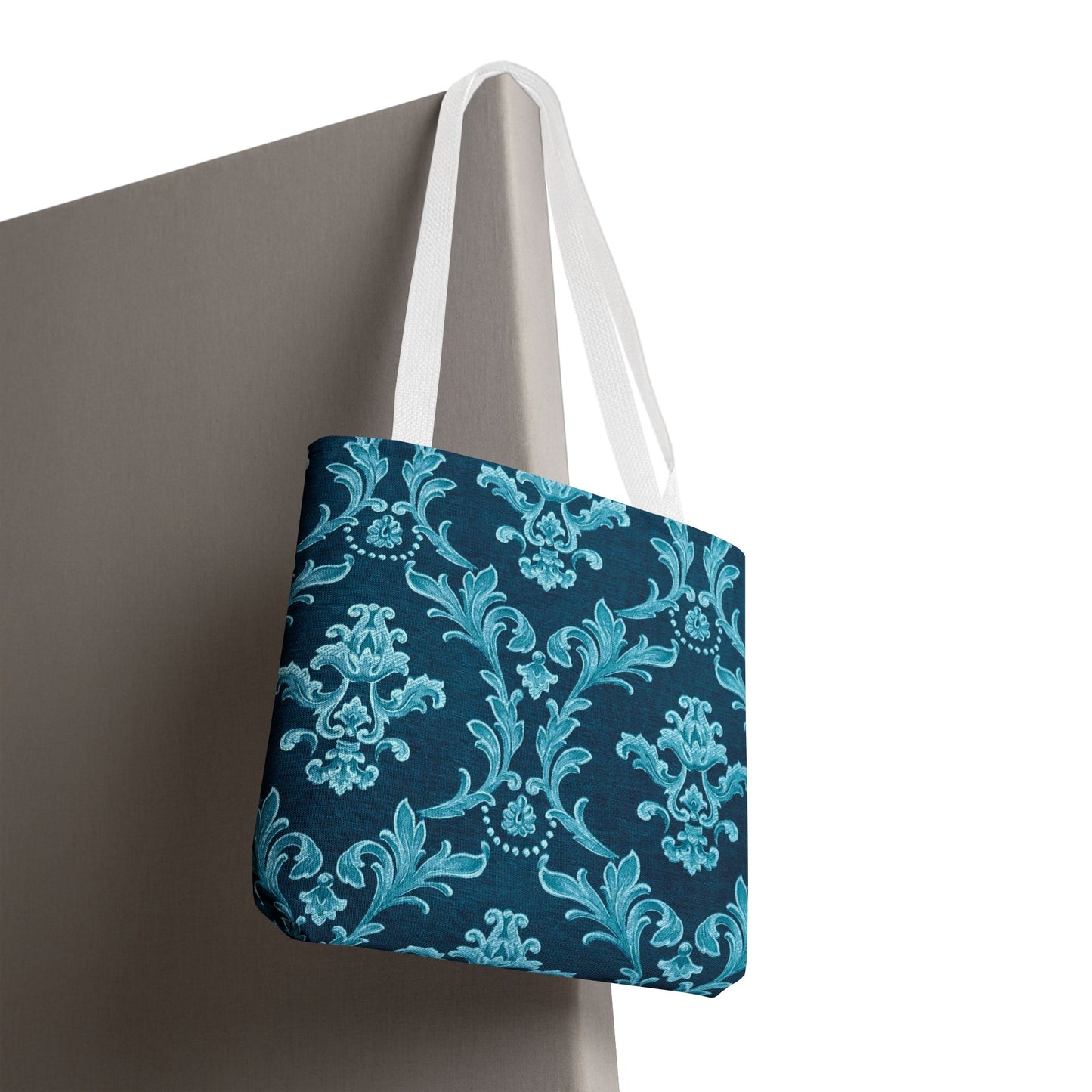 Elegant Floral Tote Bag, Reusable Shopping Bag, Eco-Friendly Carryall, Beach Tote, Gift for Her