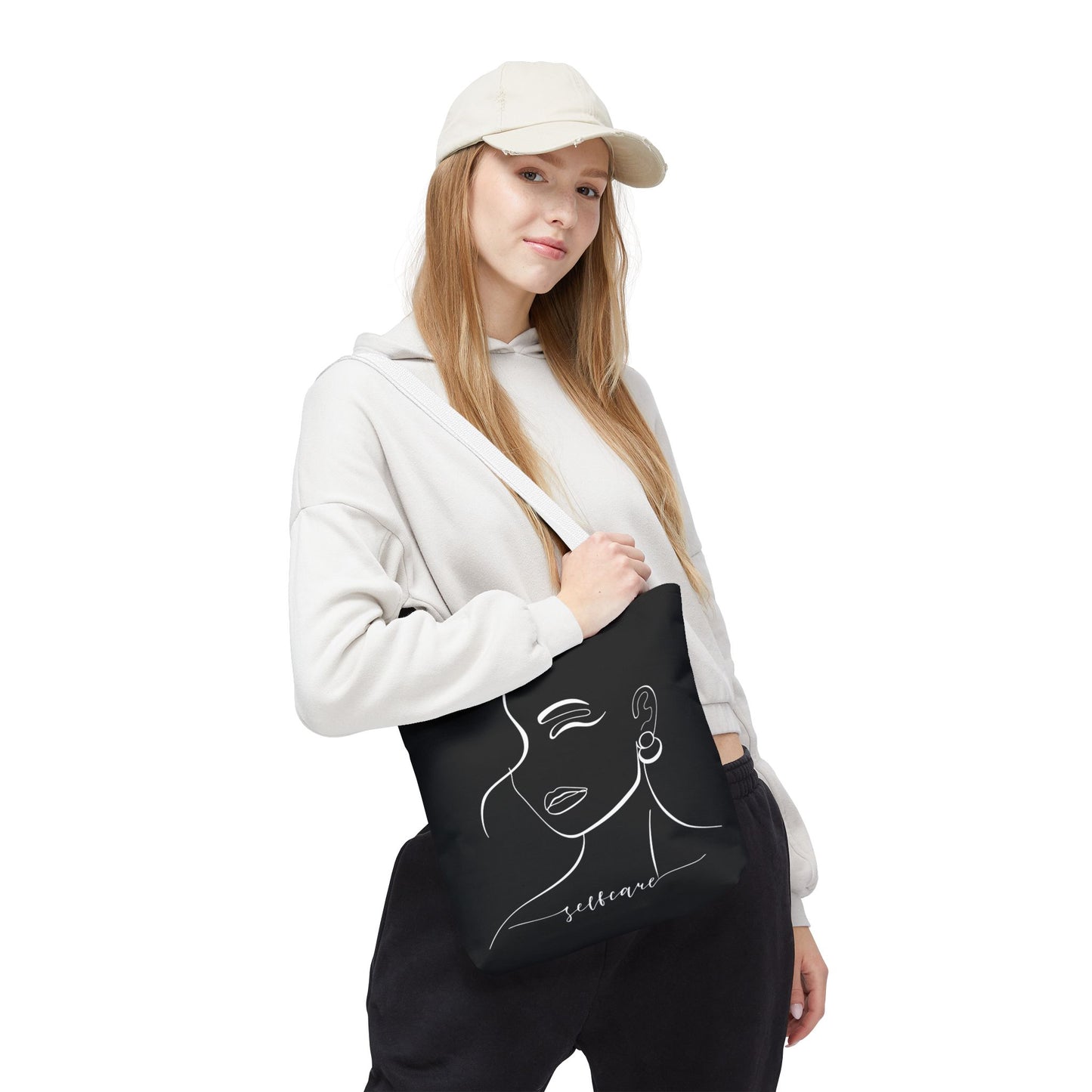 Stylish Self-Care Tote Bag, Minimalist Fashion Accessory, Gift for Her, Everyday Use, Self-Love Inspirational Bag