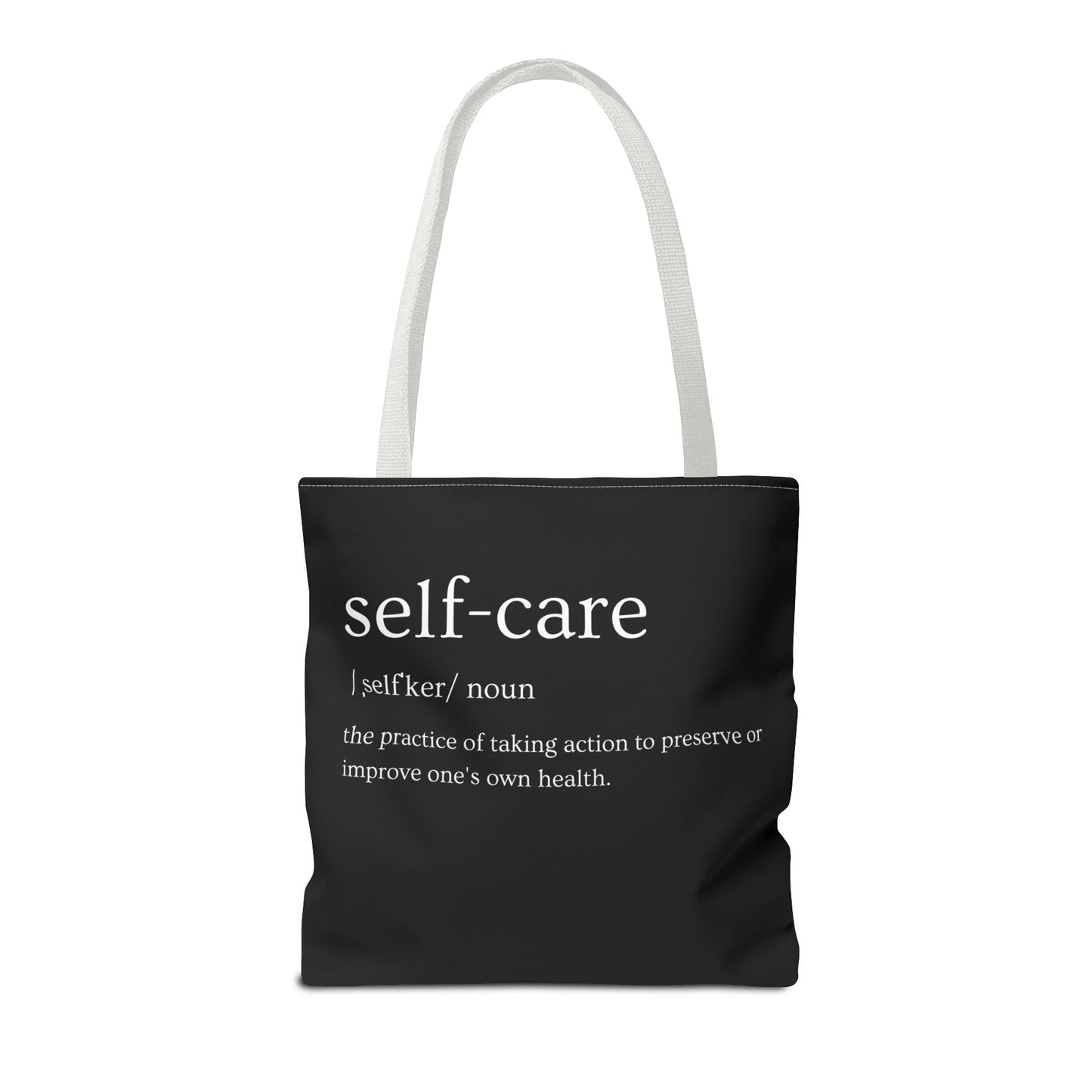 Stylish Self-Care Tote Bag, Minimalist Fashion Accessory, Gift for Her, Everyday Use, Self-Love Inspirational Bag