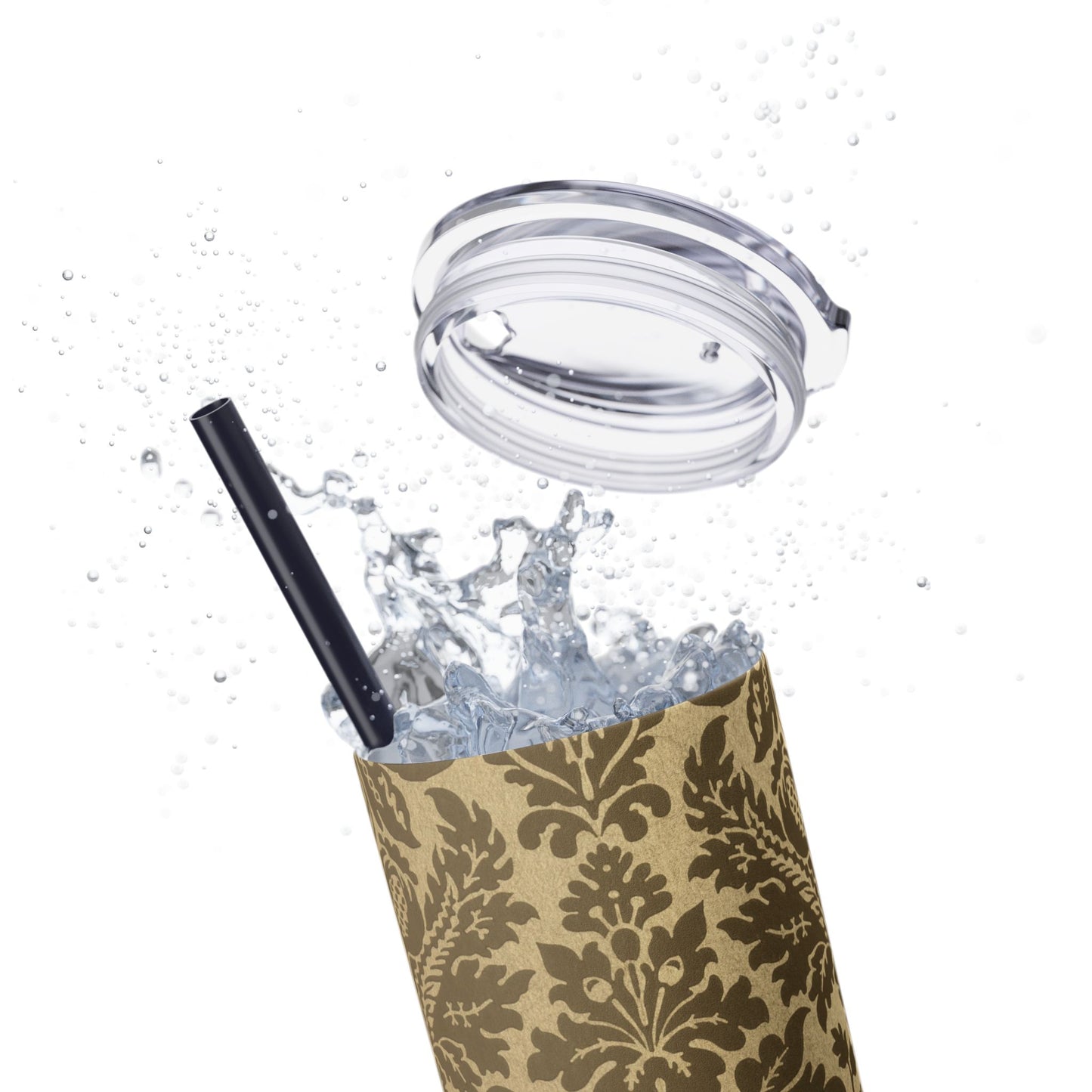 Elegant Vintage Skinny Tumbler with Straw, 20oz, Insulated Drinkware for Special Occasions, Home Office Accessory, Gift Idea, Travel [...]