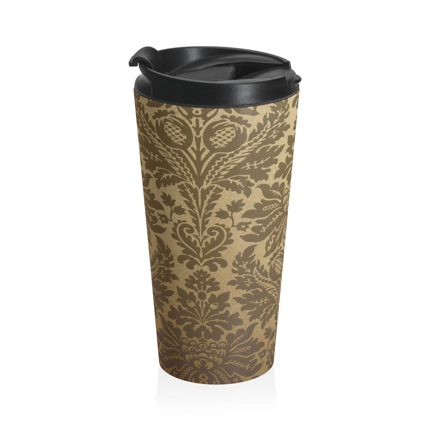 Elegant Floral Stainless Steel Travel Mug, Coffee Cup for Commuters, Eco-Friendly Drinkware, Perfect Gift for Travelers, Home Decor