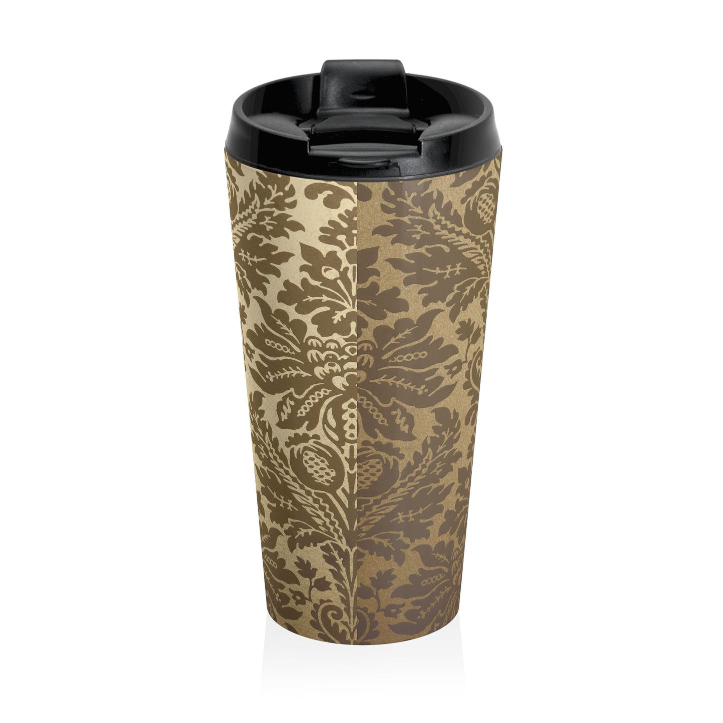 Elegant Floral Stainless Steel Travel Mug, Coffee Cup for Commuters, Eco-Friendly Drinkware, Perfect Gift for Travelers, Home Decor
