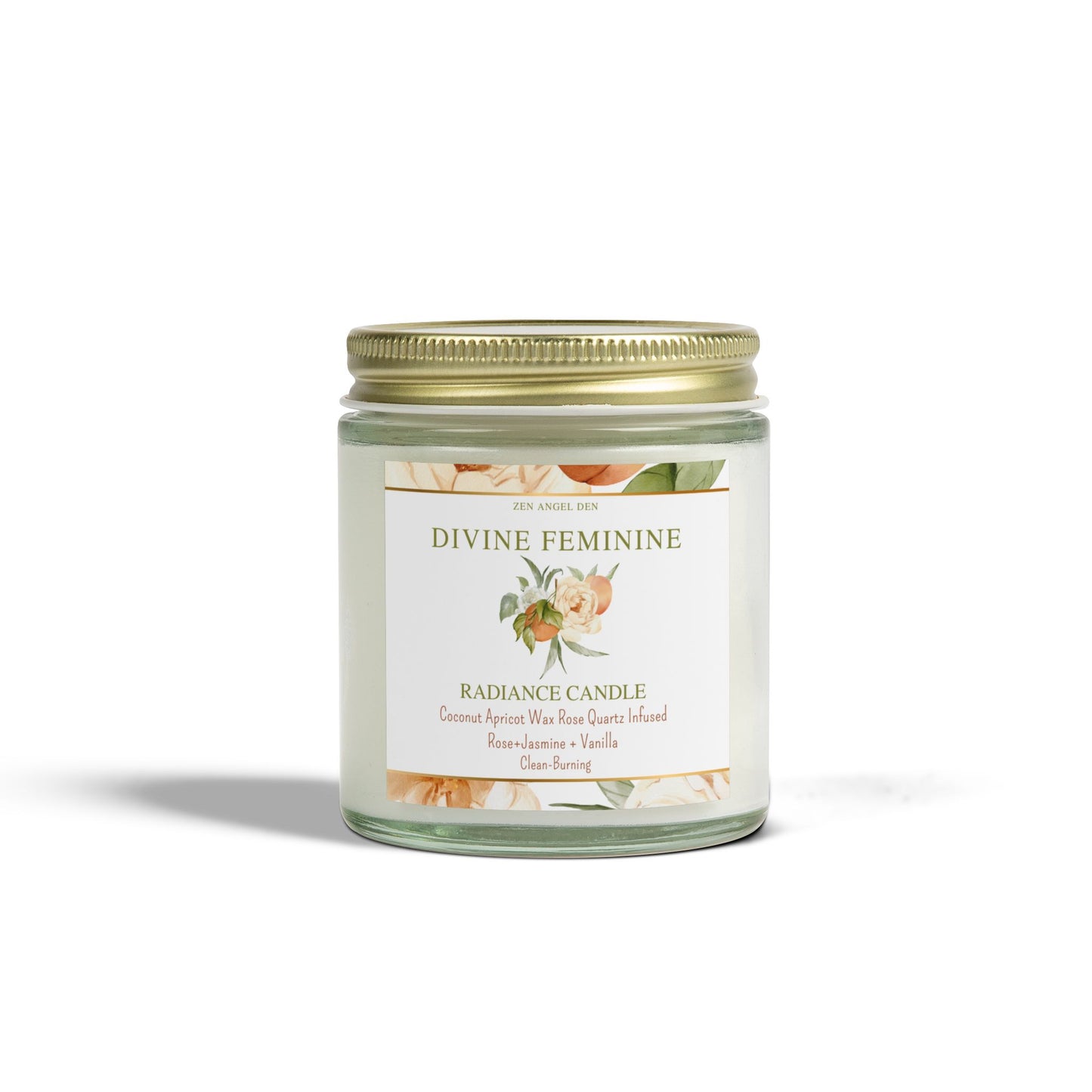 Divine Feminine Scented Candles - Coconut Apricot Wax, Radiance Candle for Relaxation, Gift for Her, Aromatherapy, Home Decor