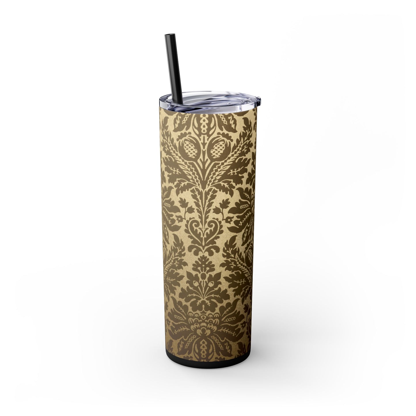 Elegant Vintage Skinny Tumbler with Straw, 20oz, Insulated Drinkware for Special Occasions, Home Office Accessory, Gift Idea, Travel [...]