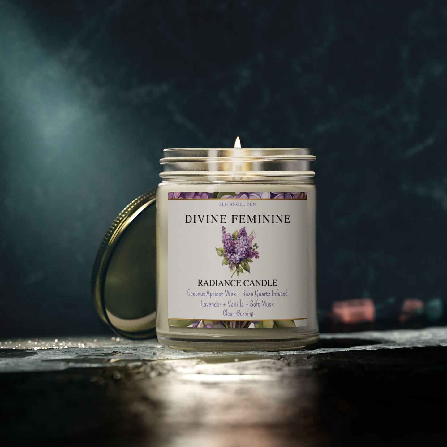 Radiance Candle Collection - Divine Feminine, Aromatherapy Candle, Eco-Friendly Wax, Lavender Vanilla, Home Decor, Gift for Her, Relaxation