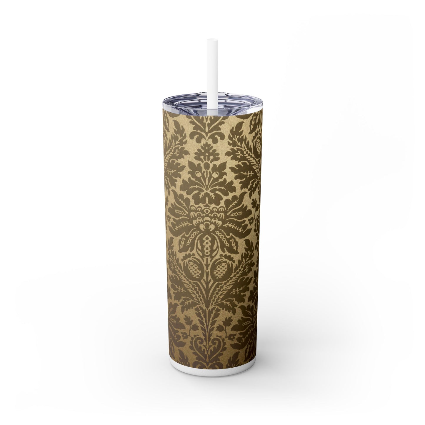 Elegant Vintage Skinny Tumbler with Straw, 20oz, Insulated Drinkware for Special Occasions, Home Office Accessory, Gift Idea, Travel [...]