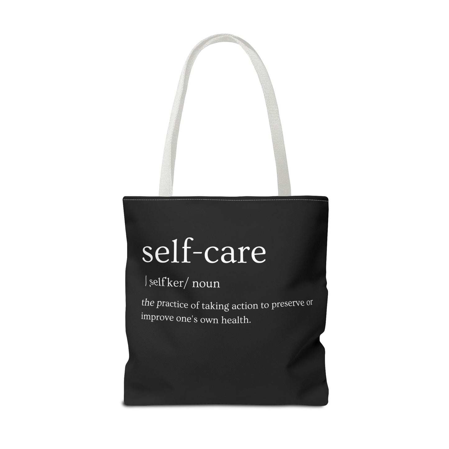 Stylish Self-Care Tote Bag, Minimalist Fashion Accessory, Gift for Her, Everyday Use, Self-Love Inspirational Bag