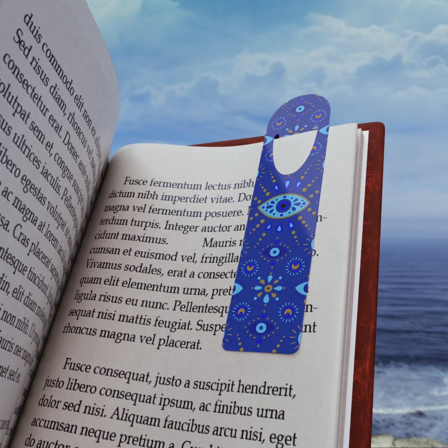 Bohemian Eye Design Bookmark, Spiritual Bookmark Gift, Reading Accessories, Unique Bookmark for Book Lovers, Eye-catching Book Mark