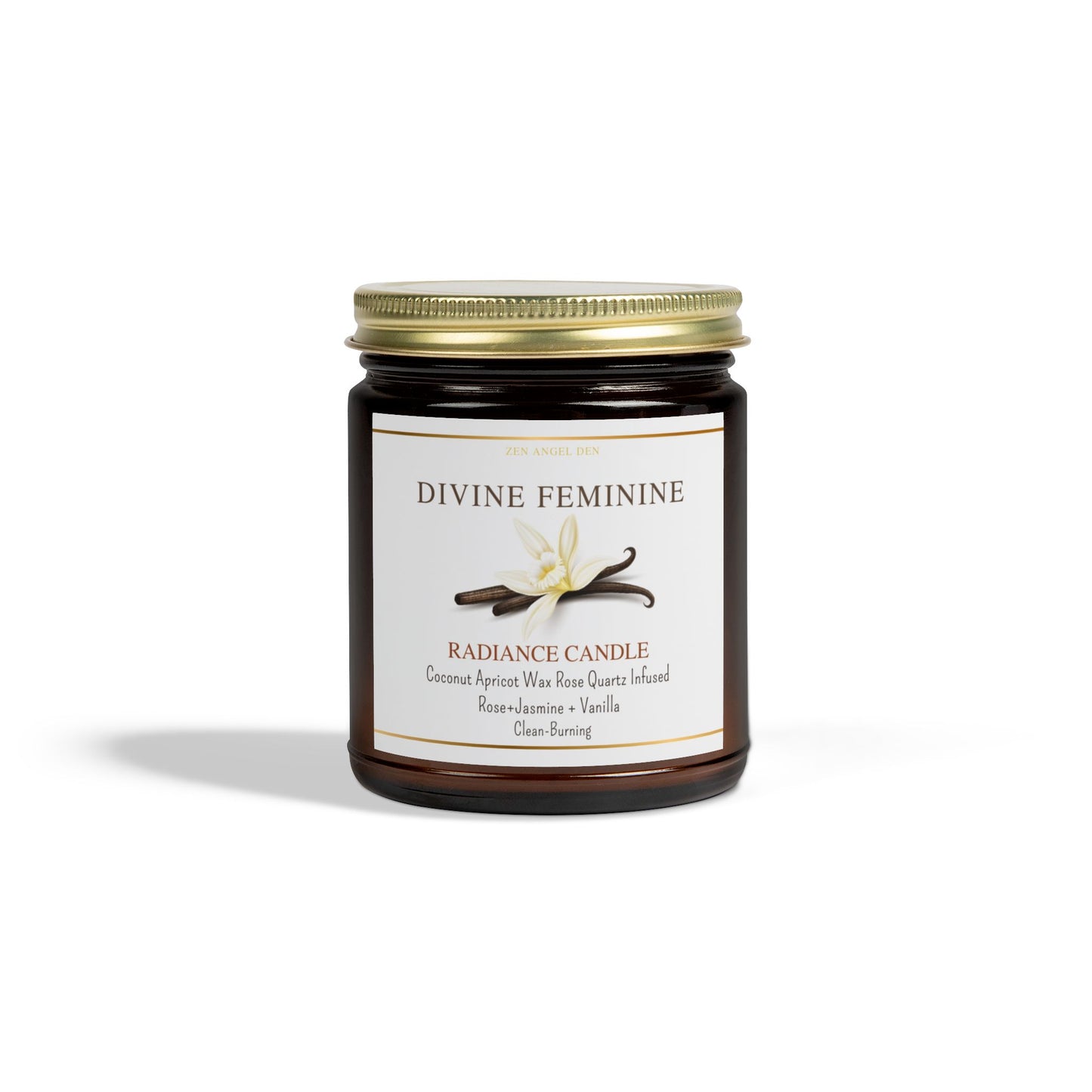 Scented Candles - Divine Feminine Vanilla Bean, Coconut Apricot Wax, Radiance Candle for Relaxation & Self-Care