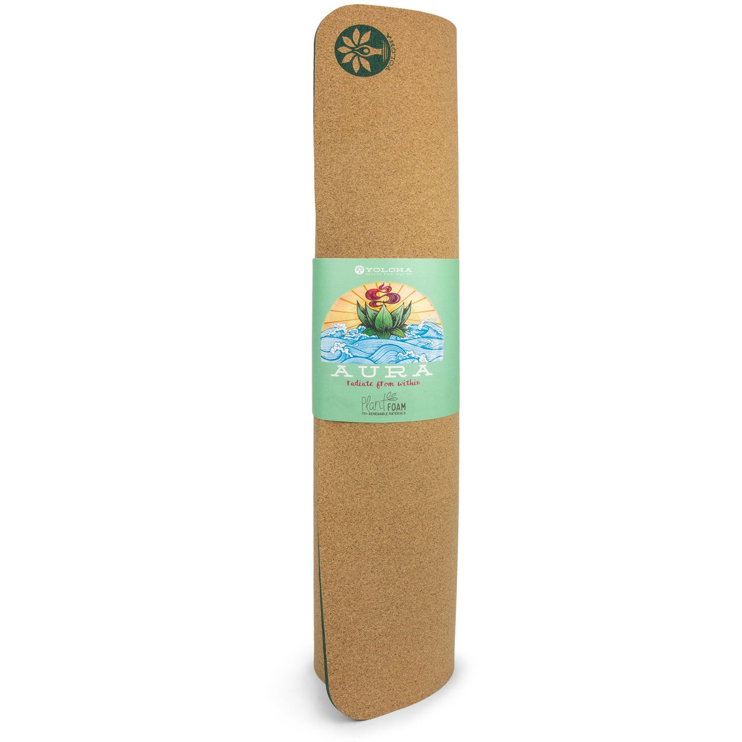Mountain Magic Aura Cork Yoga Mat – Eco-Friendly Non-Slip Mat for Grounding & Flow